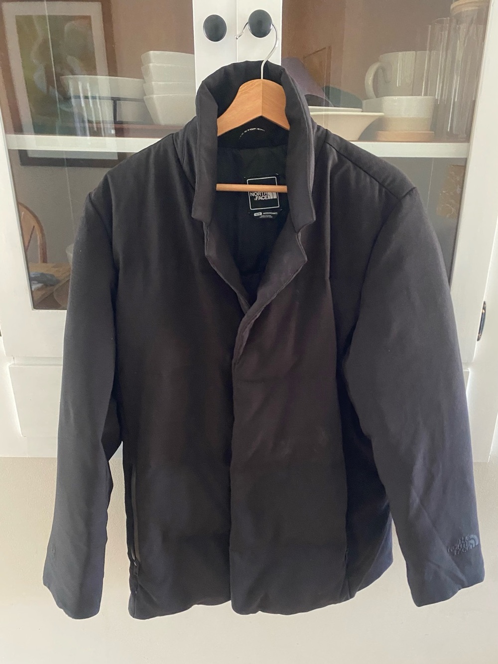 The North Face Mens Parkina Down Filled Winter Coat Black Size Medium